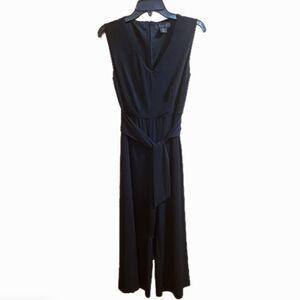 Tahari Black Belted Jumpsuit